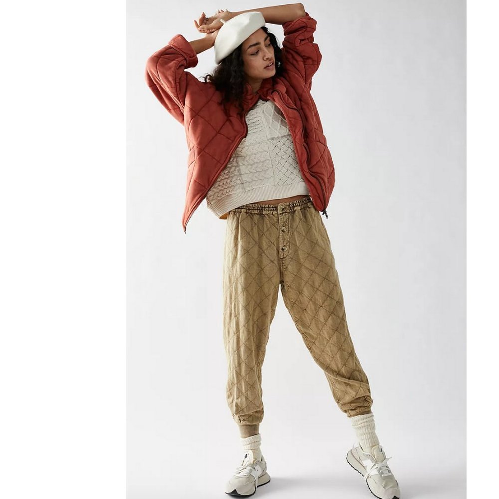 We the Free Dolman Sleeve Quilted Jacket - Myrrh - Picture 6 of 16